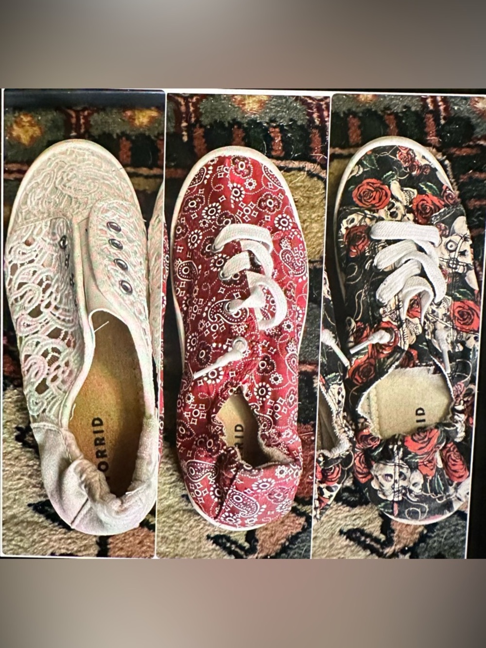 Torrid Ruched Laced & Laceless Sneakers, Set of 3 Pair
